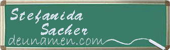 Stefanida Sacher Visitenkarte